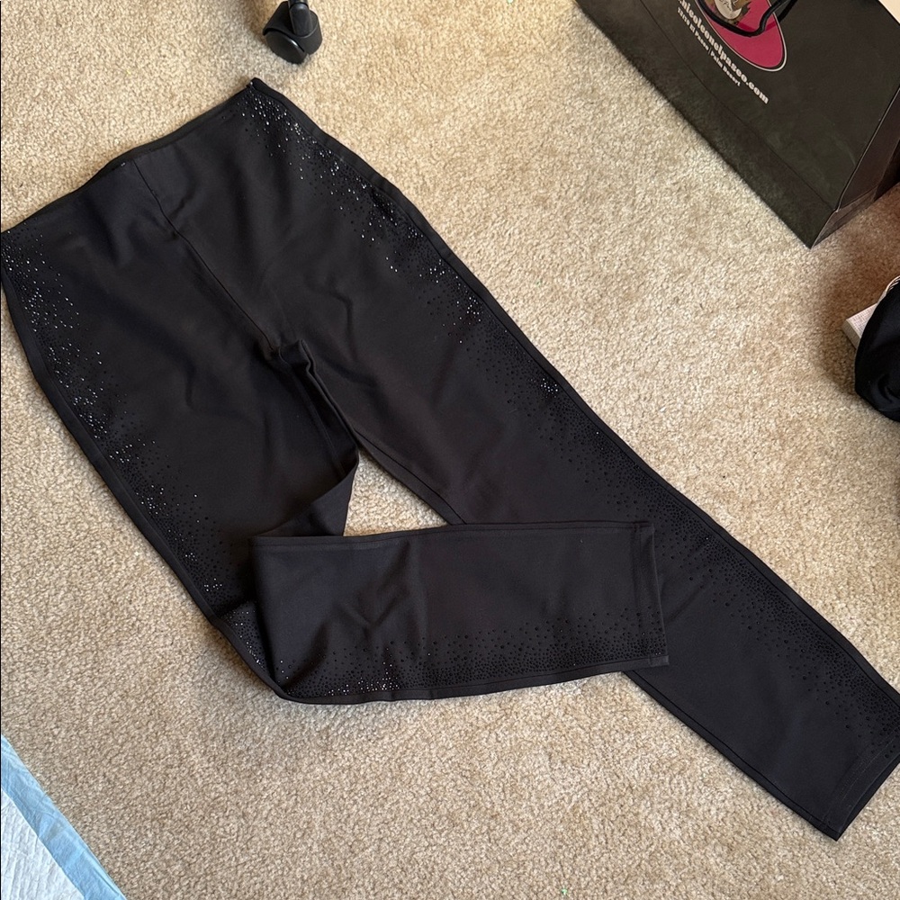 Brand new Black Leggings with Subtle Sparkle Detail